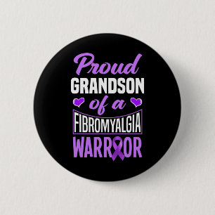 Grandson Of A Fibromyalgia Warrior 6 Cm Round Badge