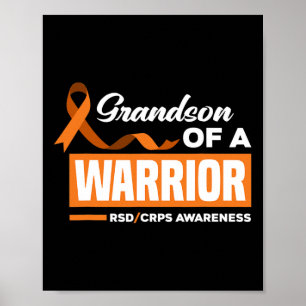 Grandson Of A Warrior Rsd Crps Awareness Poster