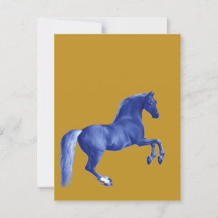 Grandson of the Godolphin Arabian ... Blue Horse Postcard