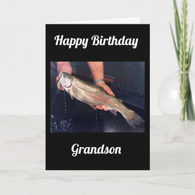 **GRANDSON** ON YOUR BIRTHDAY CARD (Front)
