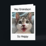 **GRANDSON** ON YOUR BIRTHDAY! CARD<br><div class="desc">THANK U FOR STOPPING BY ONE OF MY EIGHT STORES!!!!</div>