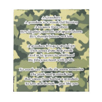Grandson Poem Army Camouflage