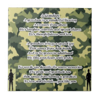 Grandson Poem Army Camouflage