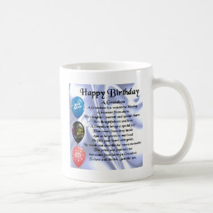 Grandson Poem  -  Happy Birthday Coffee Mug