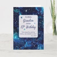 Grandson Religious 13th Birthday Stars in Galaxy S