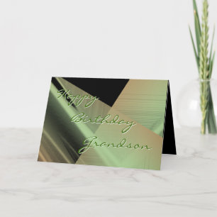 Grandson Sage-Blk, customise any occasion card