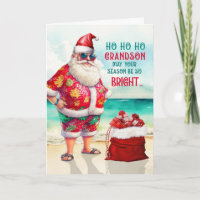 Grandson Santa in Sunglasses Funny Christmas