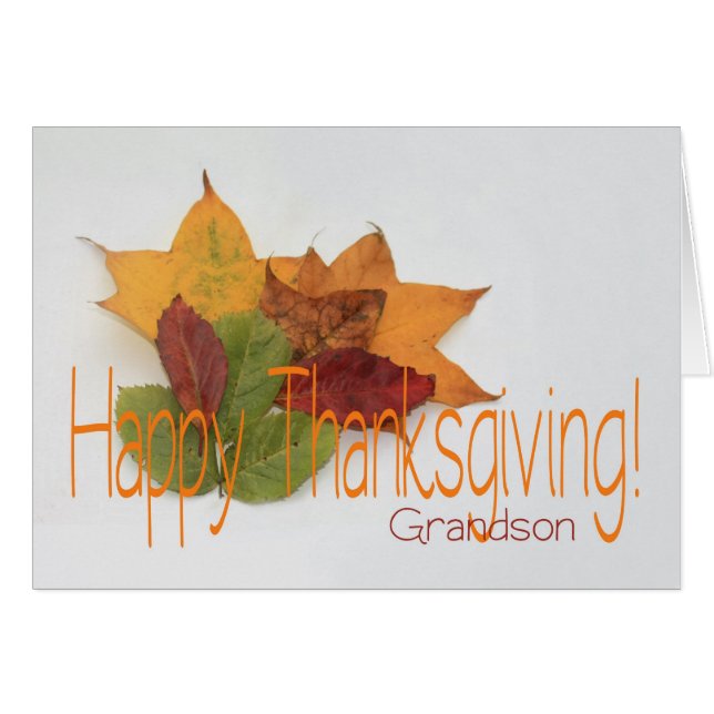 Grandson thanksgiving foliage (Front Horizontal)
