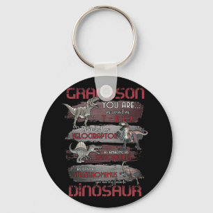 Grandson You Are As Strong As T-Rex As Smart Key Ring