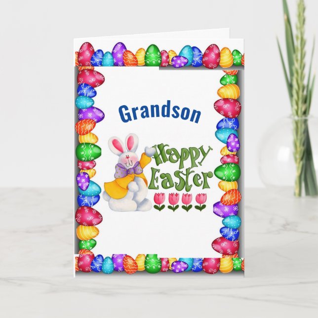***GRANDSON*** YOU ARE *LOVED* EASTER CARD (Front)
