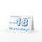 Grandson's 18th birthday greeting in blue & white.