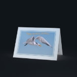 Grandson's Birthday Card with Royal Tern Bird<br><div class="desc">This Royal Tern with wings spread in flight was photographed in Sanibel Island,  Florida.  He makes a terrific cover for a birthday greeting.</div>