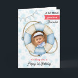 Grandson's Photo Birthday Nautical Greeting Card<br><div class="desc">Grandson's Photo Birthday Nautical Greeting Card. Celebrate your Grandson's first birthday with this adorable Nautical card. Customise it for your grandson or add their name for a personalised touch. Perfect for kids, this whimsical card brings joyful wishes and a sense of wonder to their birthday celebration. Make their day unforgettable!...</div>