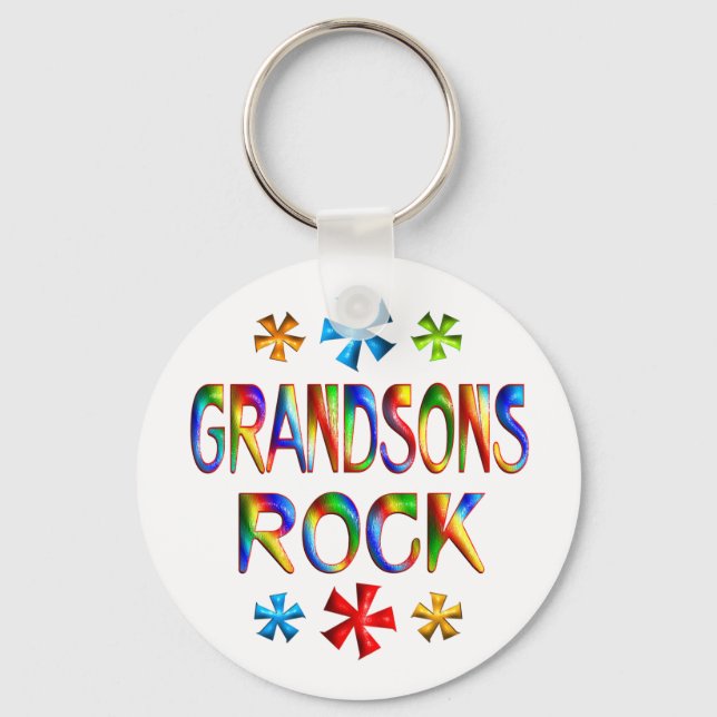 GRANDSONS ROCK KEY RING (Front)