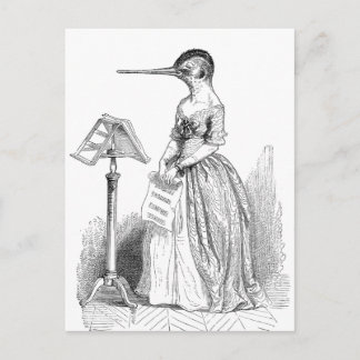 Grandville Anthropomorphic Bird Postcard