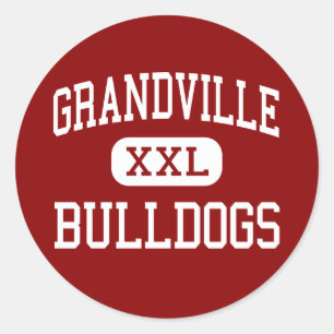 Grandville - Bulldogs - High - Grandville Michigan Classic Round Sticker