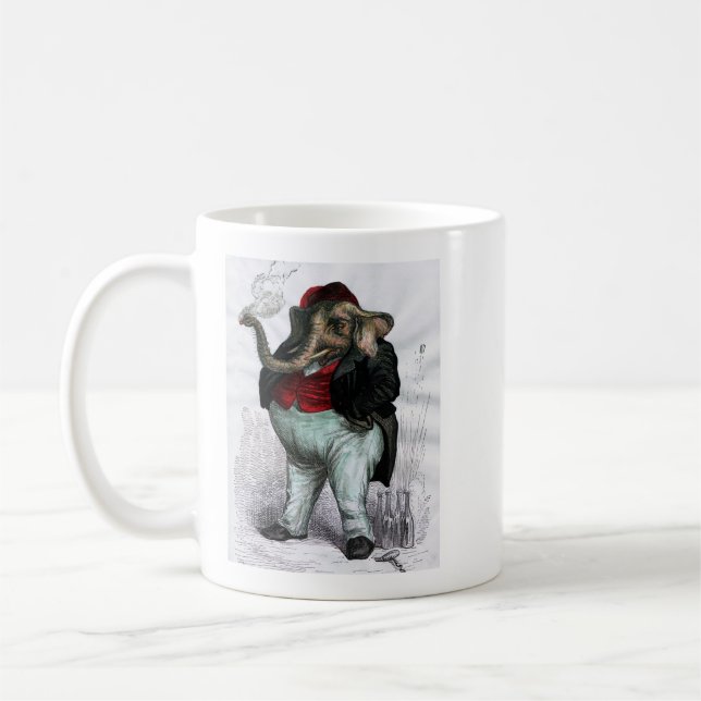 Grandville Sheeple Zendula Elephant Coffee Mug (Left)