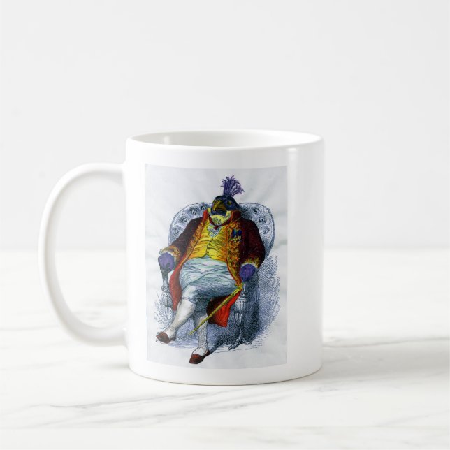Grandville Sheeple Zendula Peacock Coffee Mug (Left)