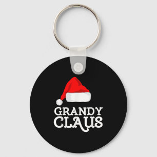 Grandy Claus Christmas Santa's Hat Pajama Family X Key Ring