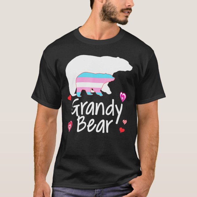 Grandy Lgbt Bear Transgender Rainbow Lgbt Gay Lesb T-Shirt (Front)