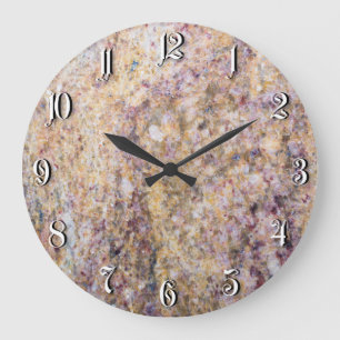 Granite background large clock