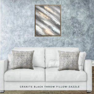 Granite Black Cushion