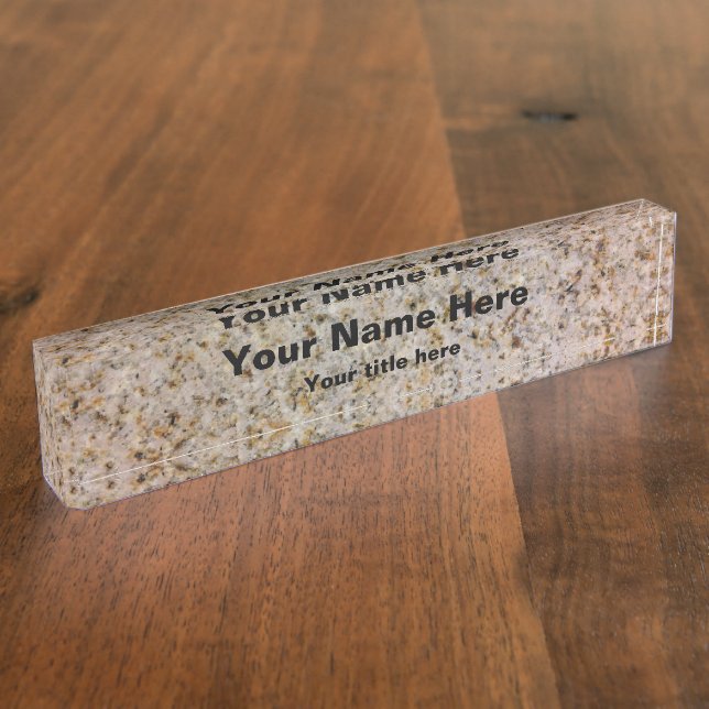 Granite Desk Name Plate (Side)