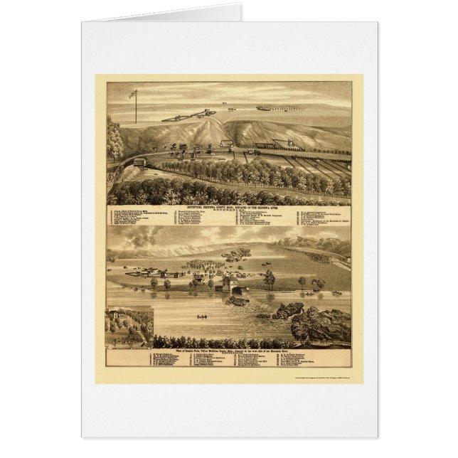 Granite Falls, MN Panoramic Map - 1874 (Front)