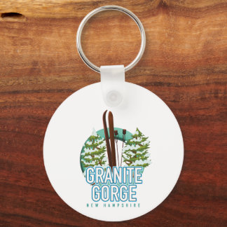 Granite Gorge new Hampshire ski Key Ring