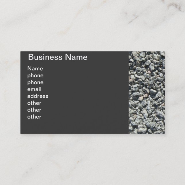 Granite Gravel Business Card (Front)