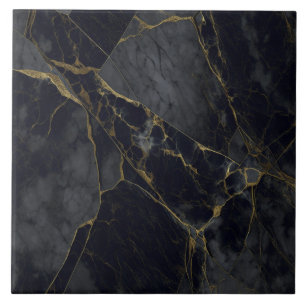 Granite Grey and Black Ceramic Tile Broken Effect