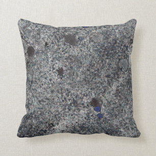 Granite Grey with Blue Detail Cushion