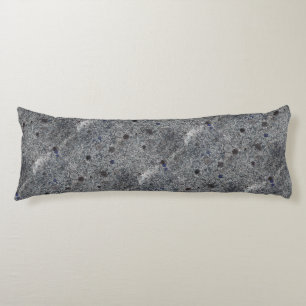 Granite Grey with Blue Details Body Cushion