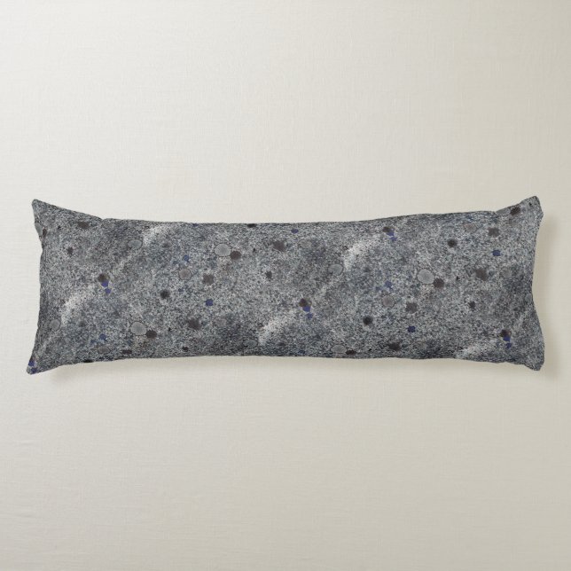 Granite Grey with Blue Details Body Cushion (Front)