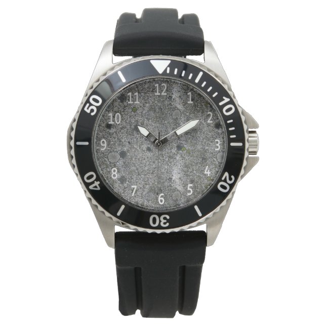 Granite Grey with White Digits Watch (Front)