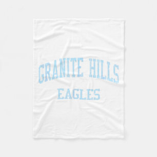 Granite Hills High School Hs El Cajon Ca Vintage S Fleece Blanket