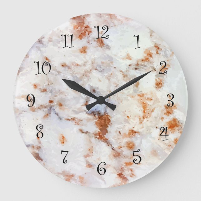 Granite Look Wall Kitchen Clocks (Front)