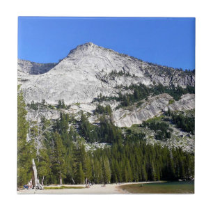 Granite Mountains at Tenaya Lake, Yosemite, CA Ceramic Tile
