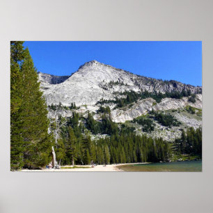Granite Mountains at Tenaya Lake, Yosemite, CA Poster
