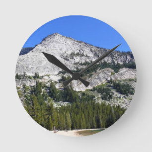 Granite Mountains at Tenaya Lake, Yosemite, CA Round Clock