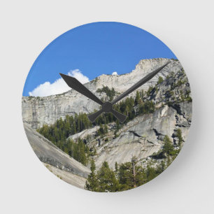 Granite Mountains at Tenaya Lake, Yosemite, CA Round Clock