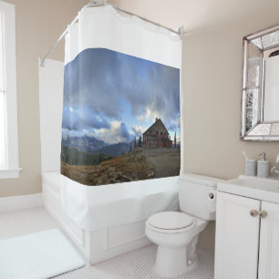 Granite Park Chalet - Glacier National Park Shower Curtain