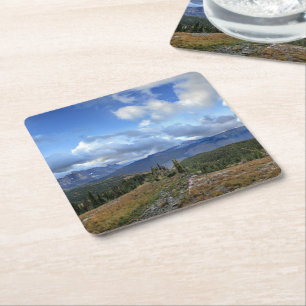 Granite Park - Glacier National Park Square Paper Coaster