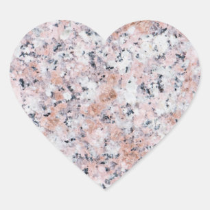 Granite pattern heart sticker