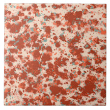 Granite pattern red ochre and beige with grey blue