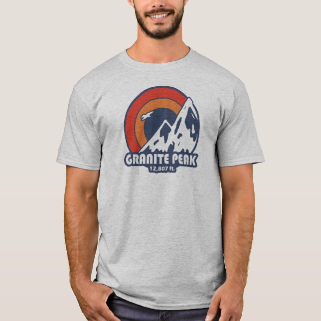 Granite Peak Montana Sun Eagle T-Shirt (Front)
