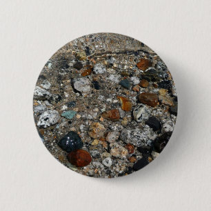 Granite Pebbles in Tenaya Lake at Yosemite 6 Cm Round Badge