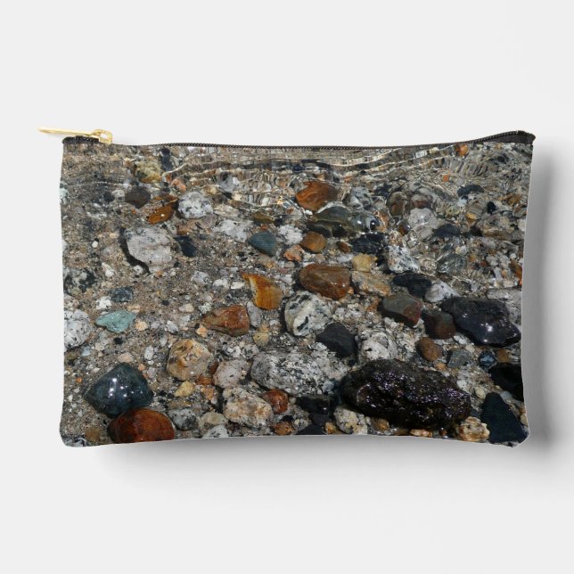 Granite Pebbles in Tenaya Lake at Yosemite Accessory Pouch (Front)