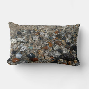 Granite Pebbles in Tenaya Lake at Yosemite Lumbar Cushion