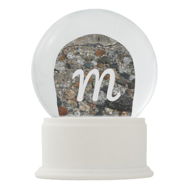Granite Pebbles in Tenaya Lake at Yosemite Snow Globe (Front)